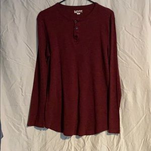 Maroon Long Sleeve Thermal